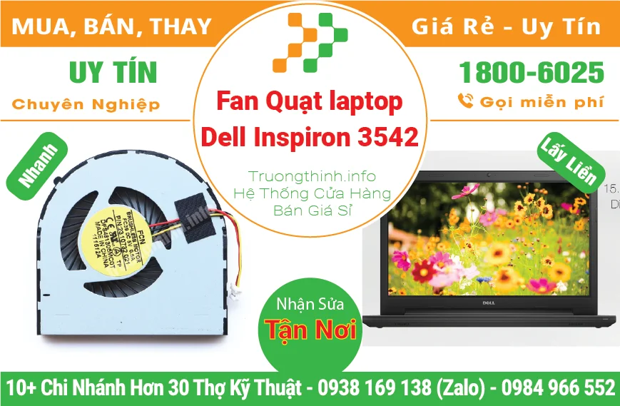 Fan Quạt Laptop Dell Inspiron 3542