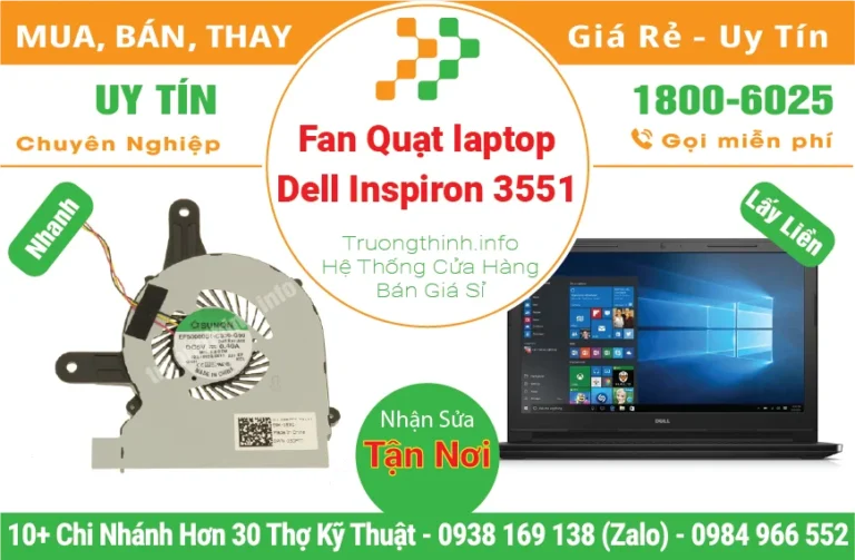 Fan Quạt Laptop Dell Inspiron 3551
