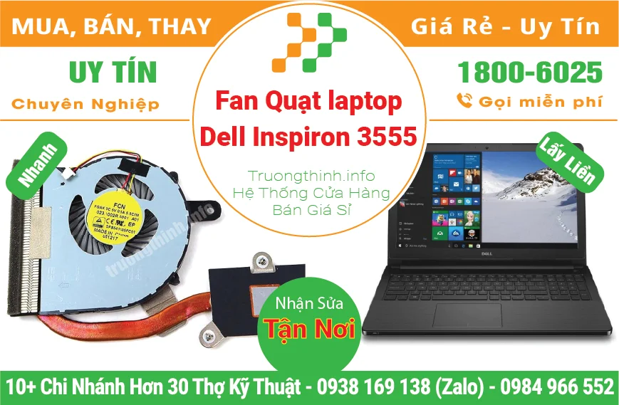 Fan Quạt Laptop Dell Inspiron 3555