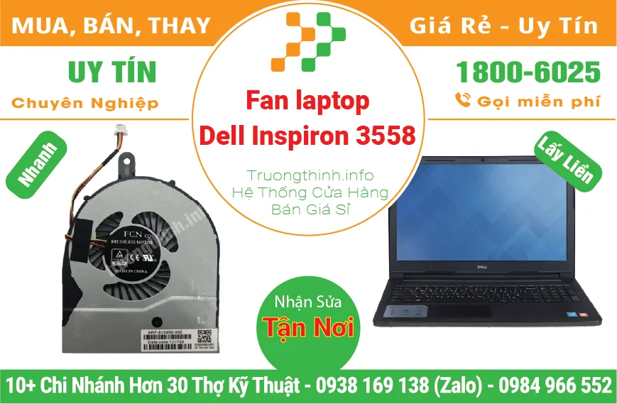 Fan Quạt Laptop Dell Inspiron 3558