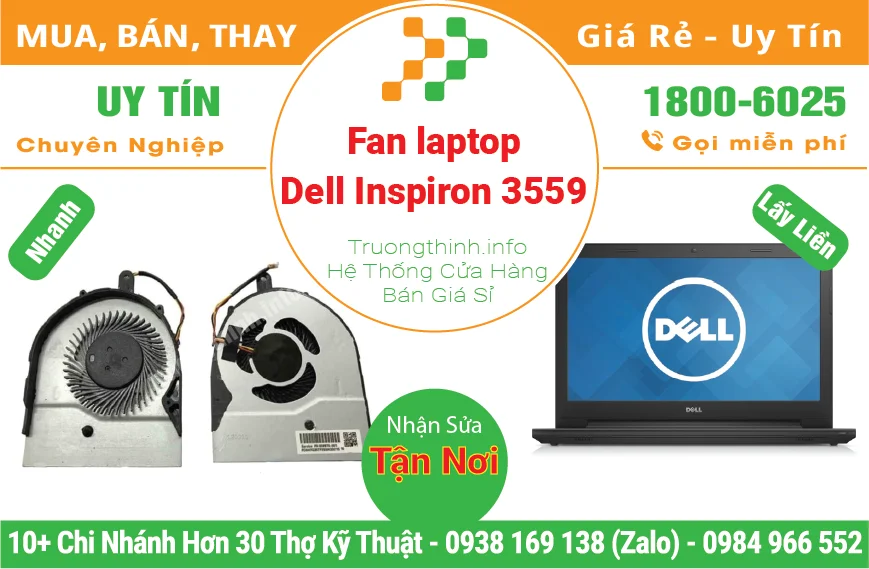 Fan Quạt Laptop Dell Inspiron 3559