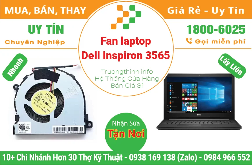 Fan Quạt Laptop Dell Inspiron 3565