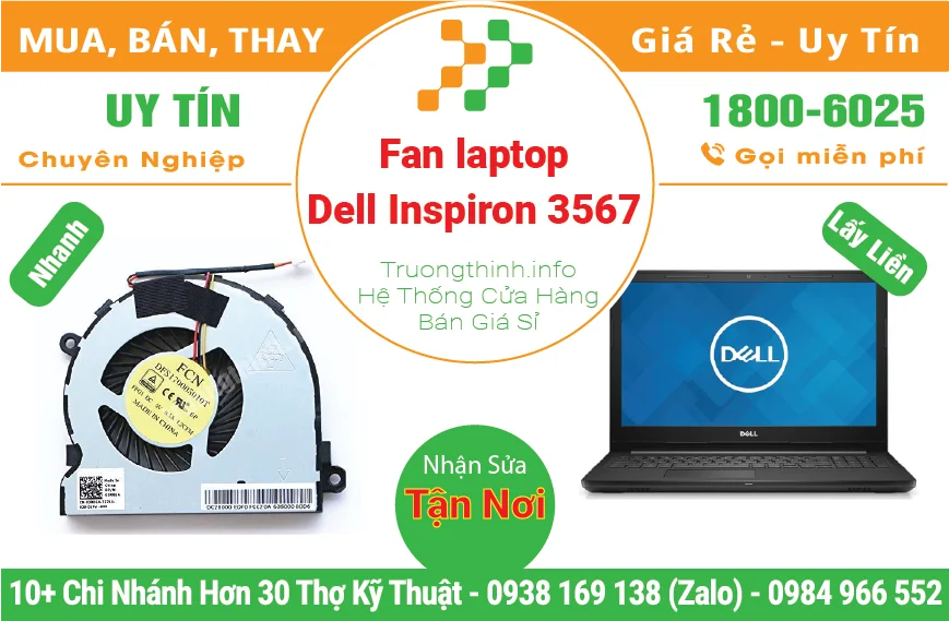 Fan Quạt Laptop Dell Inspiron 3567
