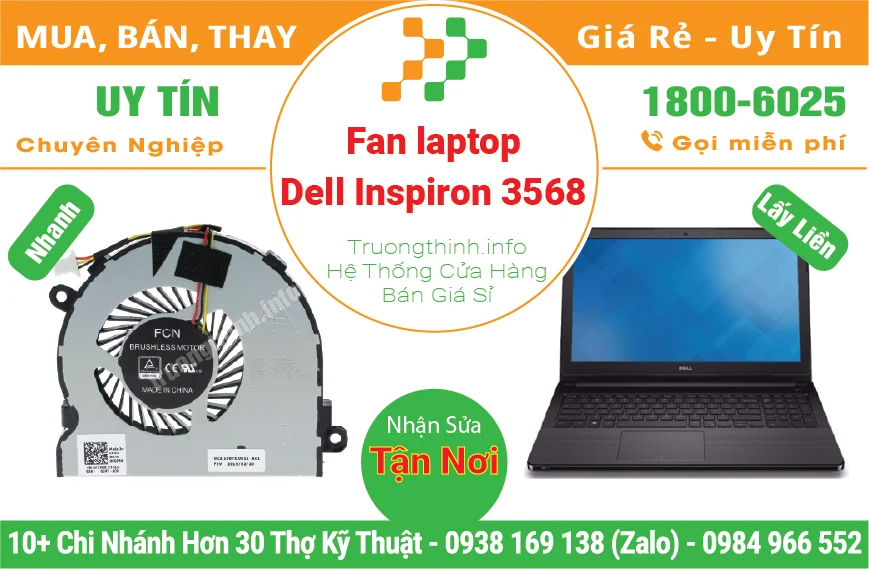 Fan Quạt Laptop Dell Inspiron 3568