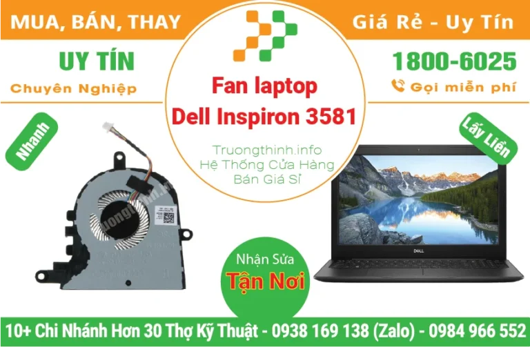 Fan Quạt Laptop Dell Inspiron 3581