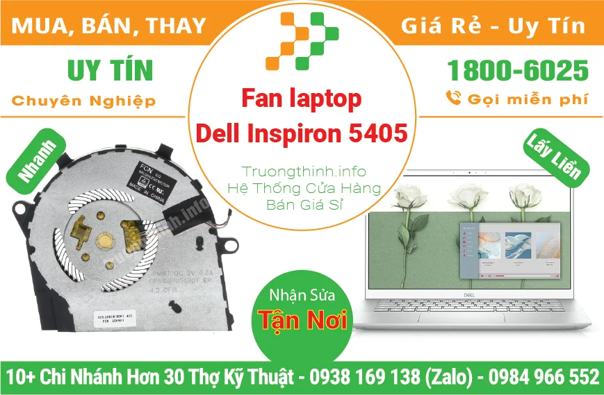 Thay Fan Quạt Laptop Dell Inspiron 5405