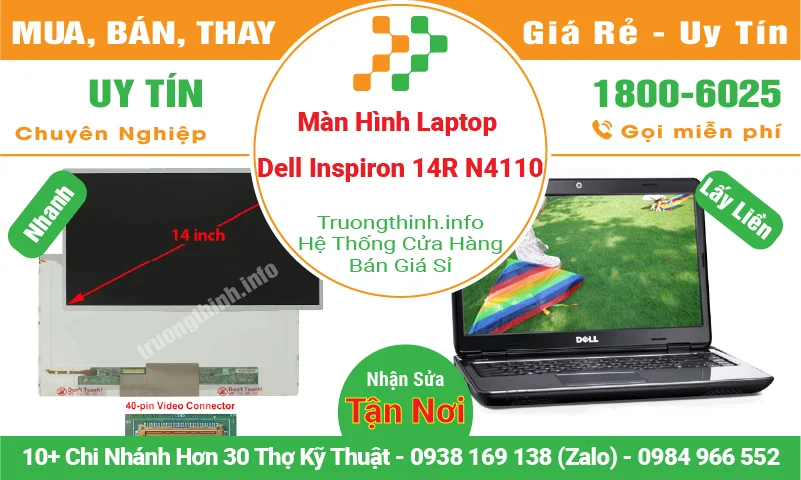 Màn Hình Laptop Dell Inspiron 14R N4110