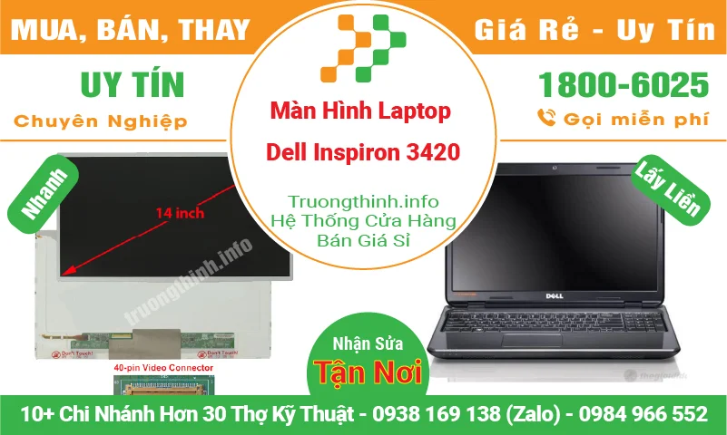 Màn Hình Laptop Dell Inspiron 3420