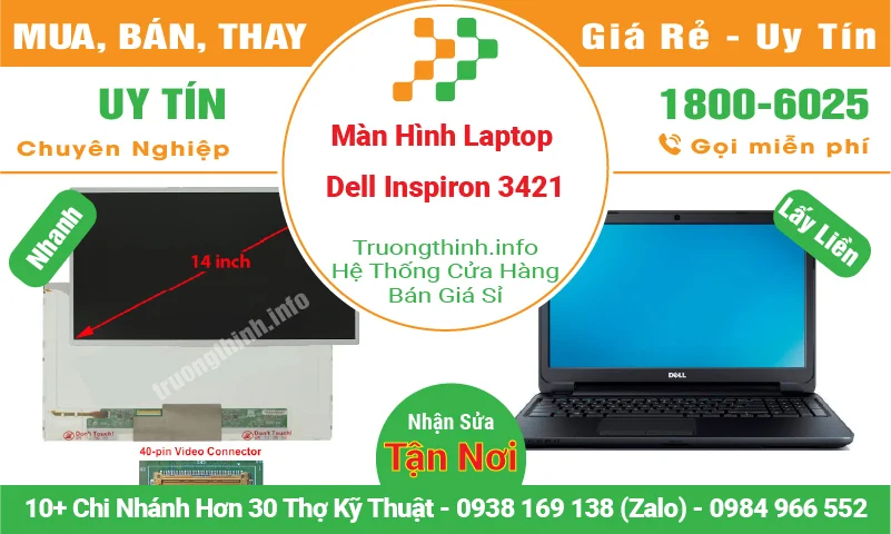 Màn Hình Laptop Dell Inspiron 3421