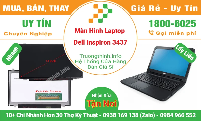 Màn Hình Laptop Dell Inspiron 3437