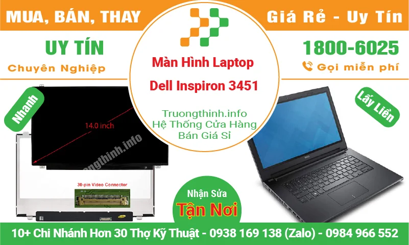 Màn Hình Laptop Dell Inspiron 3451