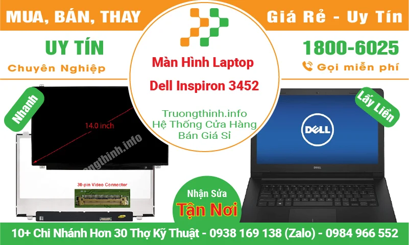 Màn Hình Laptop Dell Inspiron 3452