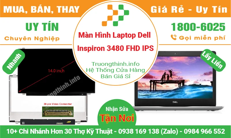 Màn Hình Laptop Dell Inspiron 3480 FHD IPS