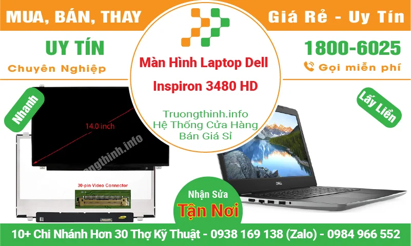 Màn Hình Laptop Dell Inspiron 3480 HD