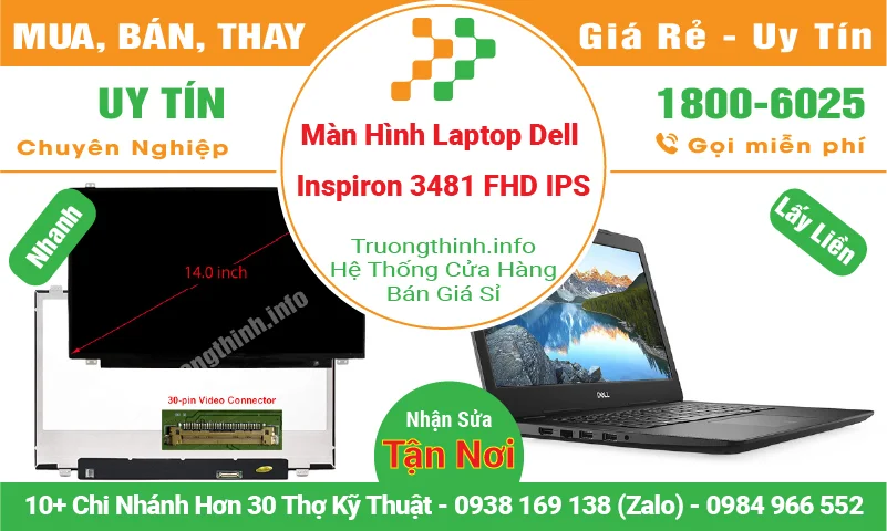 Màn Hình Laptop Dell Inspiron 3481 FHD IPS