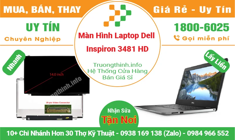 Màn Hình Laptop Dell Inspiron 3481 HD