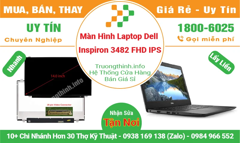 Màn Hình Laptop Dell Inspiron 3482 FHD IPS