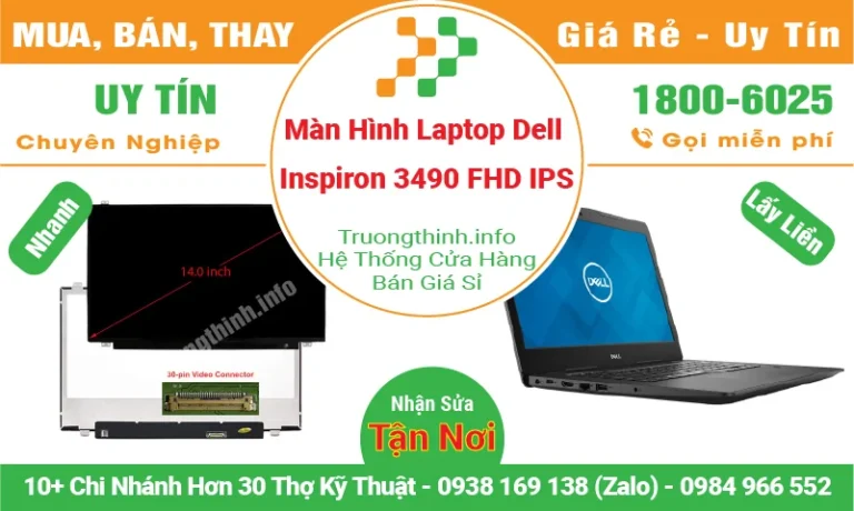 Màn Hình Laptop Dell Inspiron 3490 FHD IPS