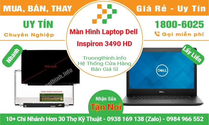 Màn Hình Laptop Dell Inspiron 3490 HD