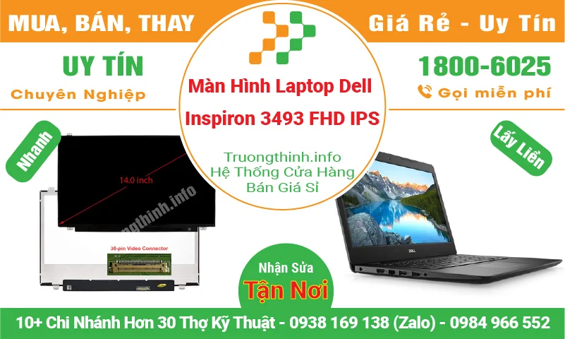 Màn Hình Laptop Dell Inspiron 3493 FHD IPS