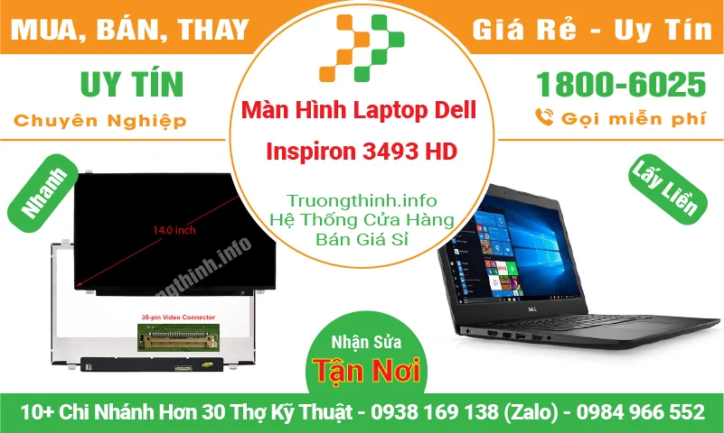 Màn Hình Laptop Dell Inspiron 3493 HD