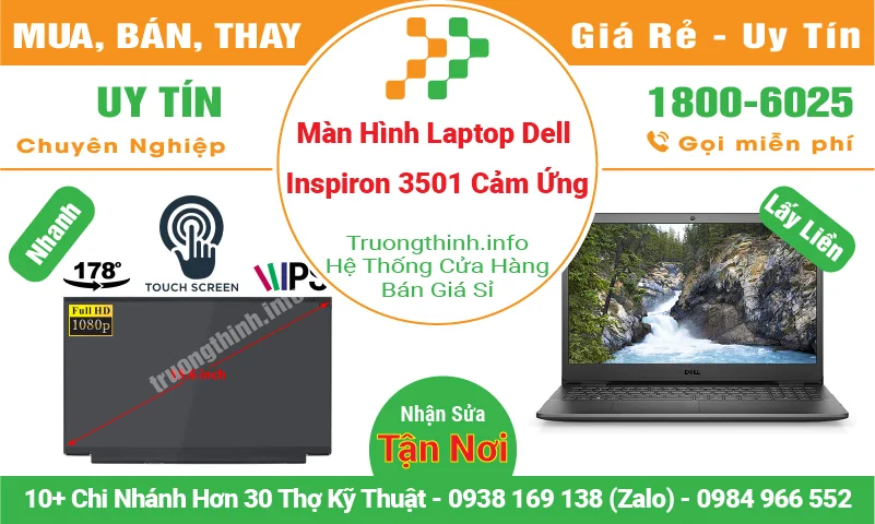 Màn Hình Laptop Dell Inspiron 3501 Cảm Ứng