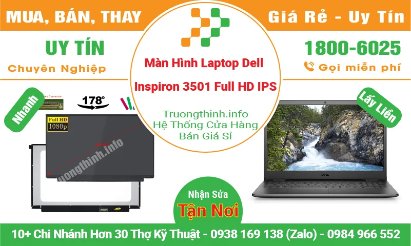 Màn Hình Laptop Dell Inspiron 3501 Full HD IPS