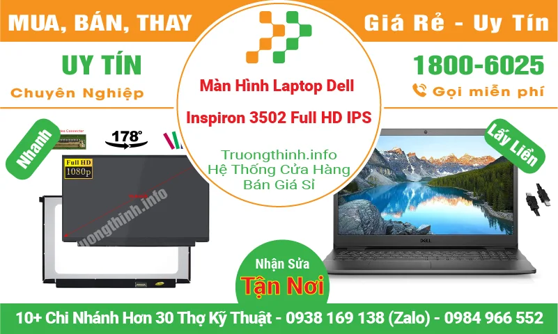 Màn Hình Laptop Dell Inspiron 3502 Full HD IPS