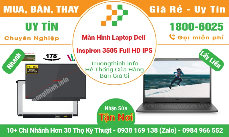 Màn Hình Laptop Dell Inspiron 3505 Full HD IPS