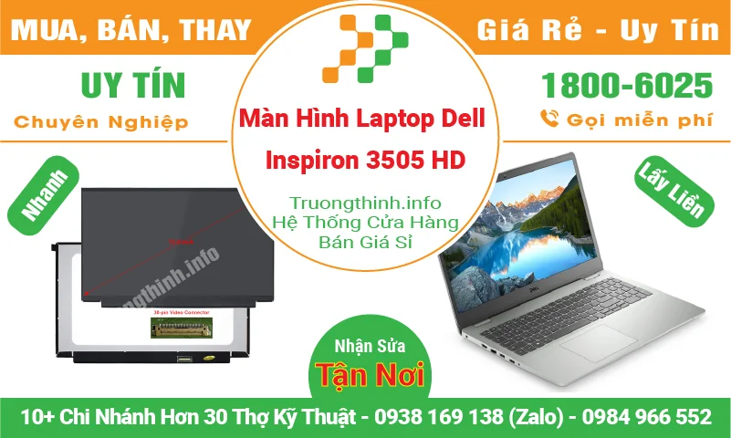 Màn Hình Laptop Dell Inspiron 3505 HD