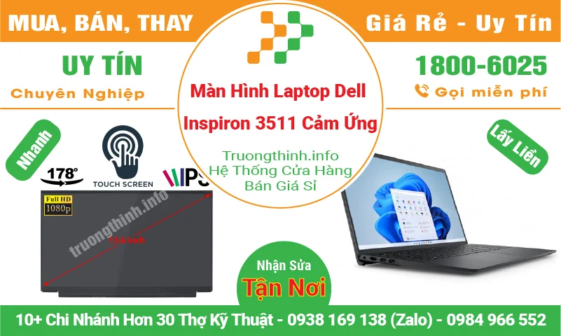 Màn Hình Laptop Dell Inspiron 3511 Cảm Ứng