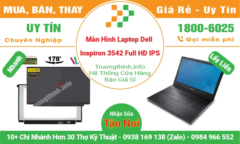 Màn Hình Laptop Dell Inspiron 3542 Full HD IPS