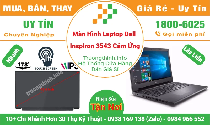 Màn Hình Laptop Dell Inspiron 3543 Cảm Ứng