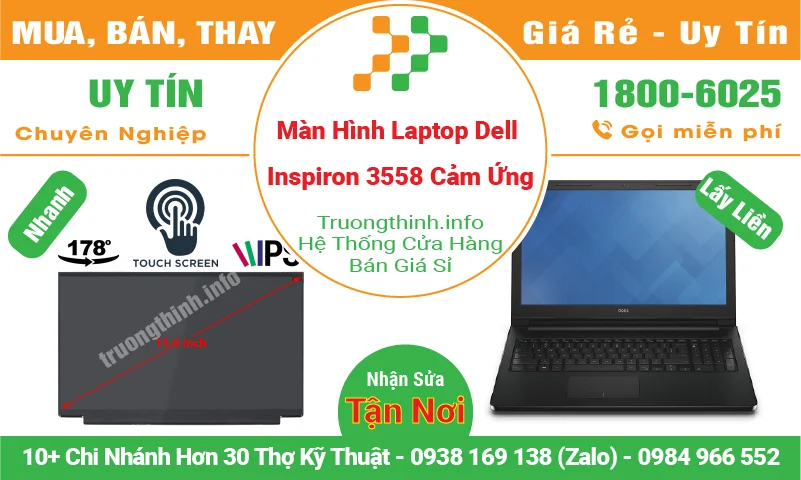 Màn Hình Laptop Dell Inspiron 3558 Cảm Ứng