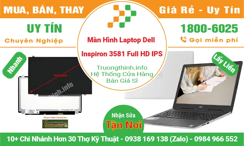 Màn Hình Laptop Dell Inspiron 3581 Full HD IPS