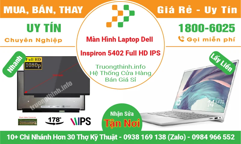 Màn Hình Laptop Dell Inspiron 5402 Full HD IPS