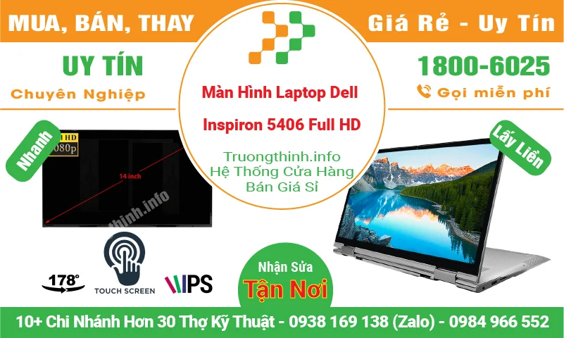 Màn Hình Laptop Dell Inspiron 5406 Full HD Cảm Ứng