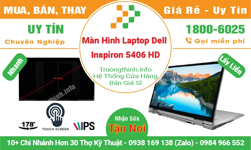 Màn Hình Laptop Dell Inspiron 5406 HD Cảm Ứng