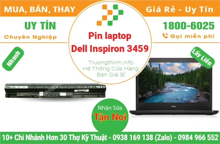 Thay Pin Laptop Dell Inspiron 3459