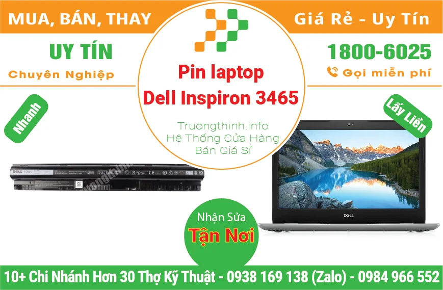 Thay Pin Laptop Dell Inspiron 3465