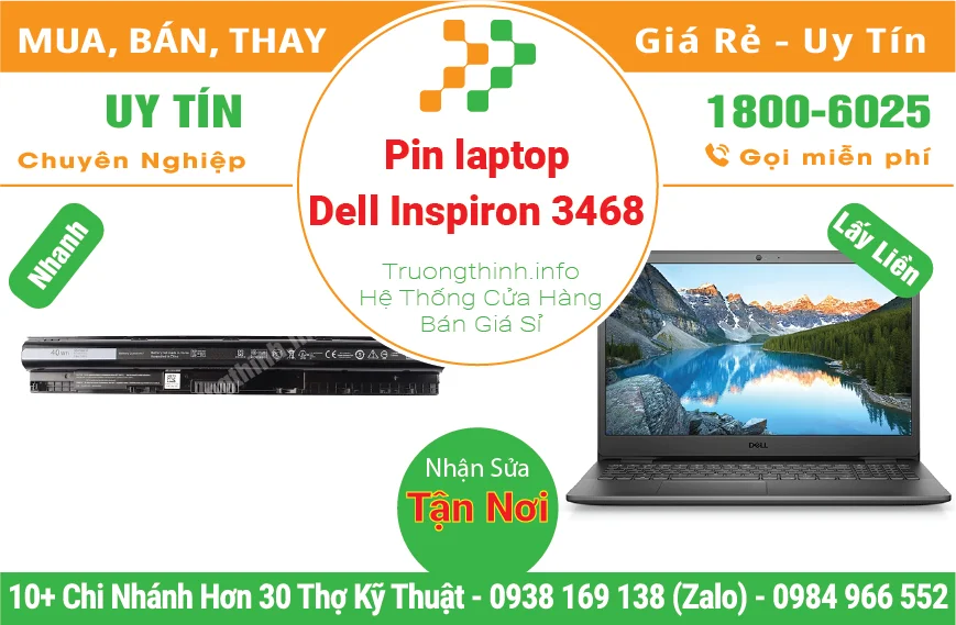 Thay Pin Laptop Dell Inspiron 3468