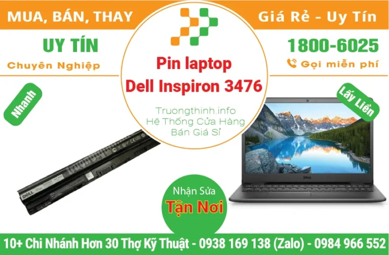 Thay Pin Laptop Dell Inspiron 3476