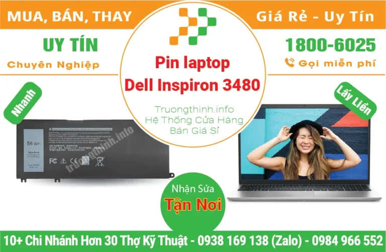 Thay Pin Laptop Dell Inspiron 3480