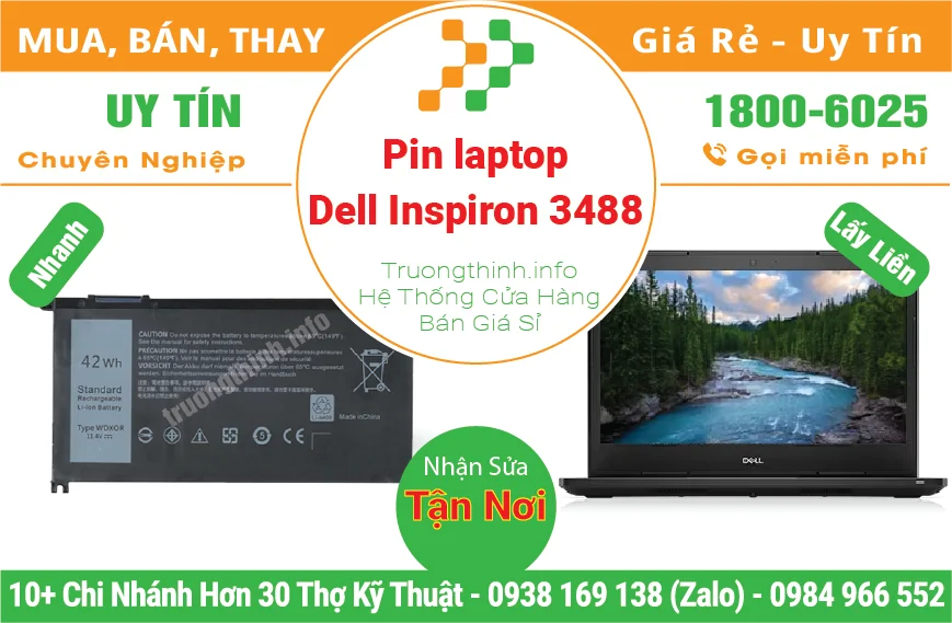 Pin Laptop Dell Inspiron 3488