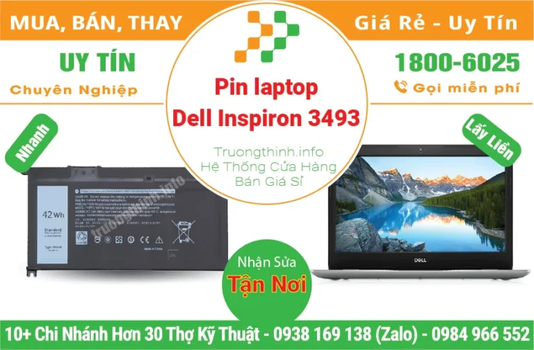 Pin Laptop Dell Inspiron 3493