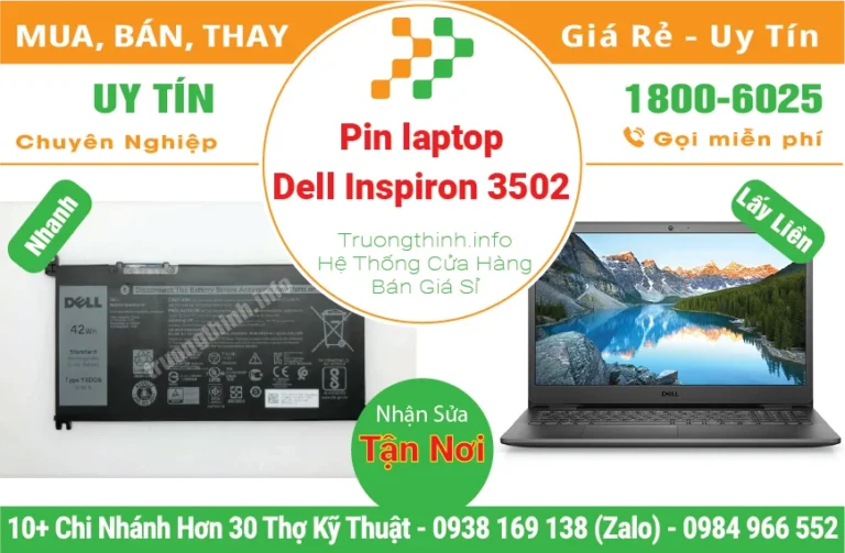 Pin Laptop Dell Inspiron 3502