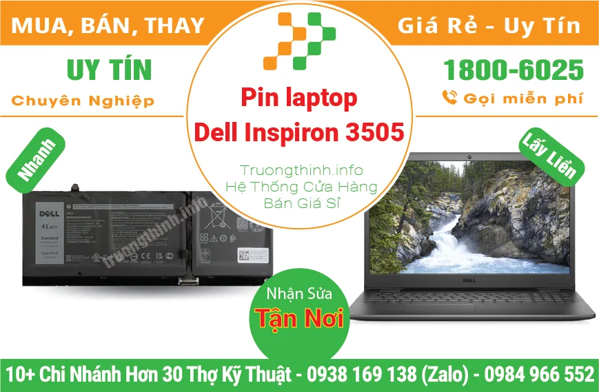 Pin Laptop Dell Inspiron 3505