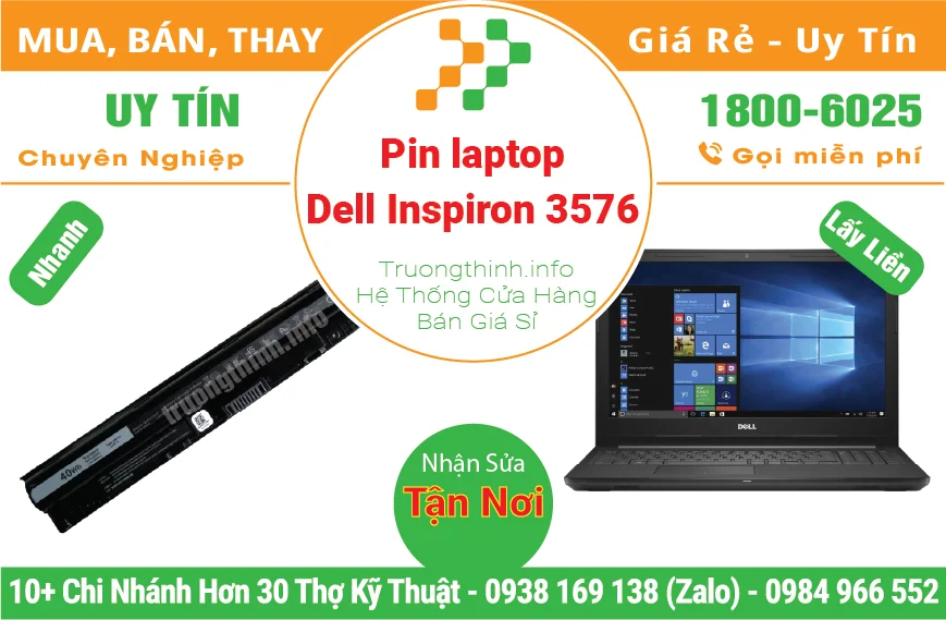 Thay Pin Laptop Dell Inspiron 3576