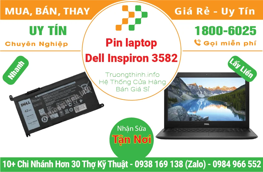 Pin Laptop Dell Inspiron 3582