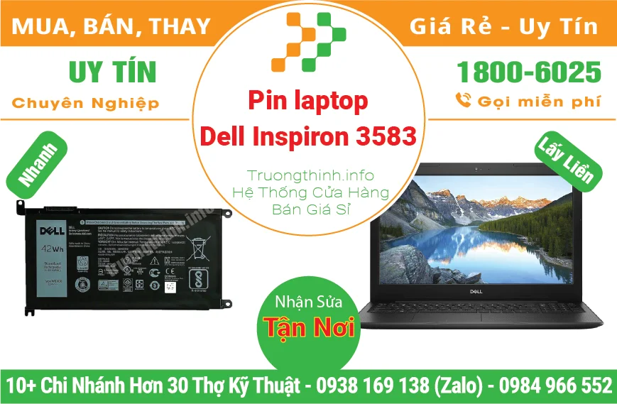 Pin Laptop Dell Inspiron 3583